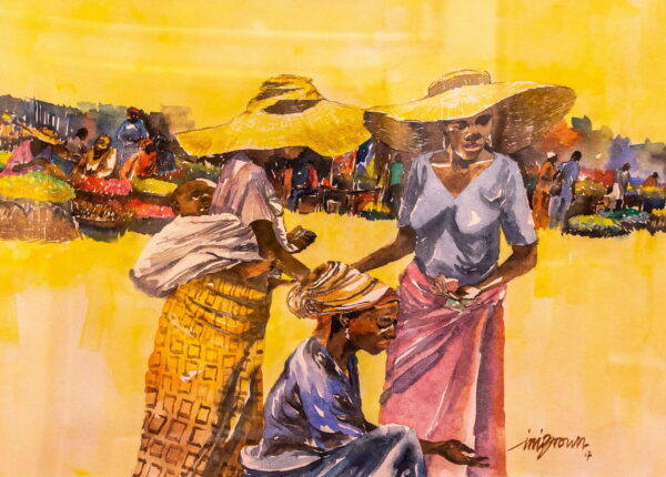 STRAW HATS- Ini Brown